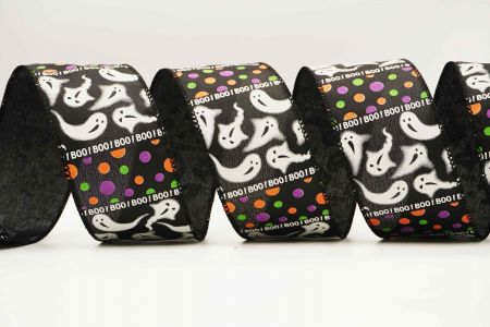 BOO Ghost Wired Ribbon_KF7074GC-53-53_black